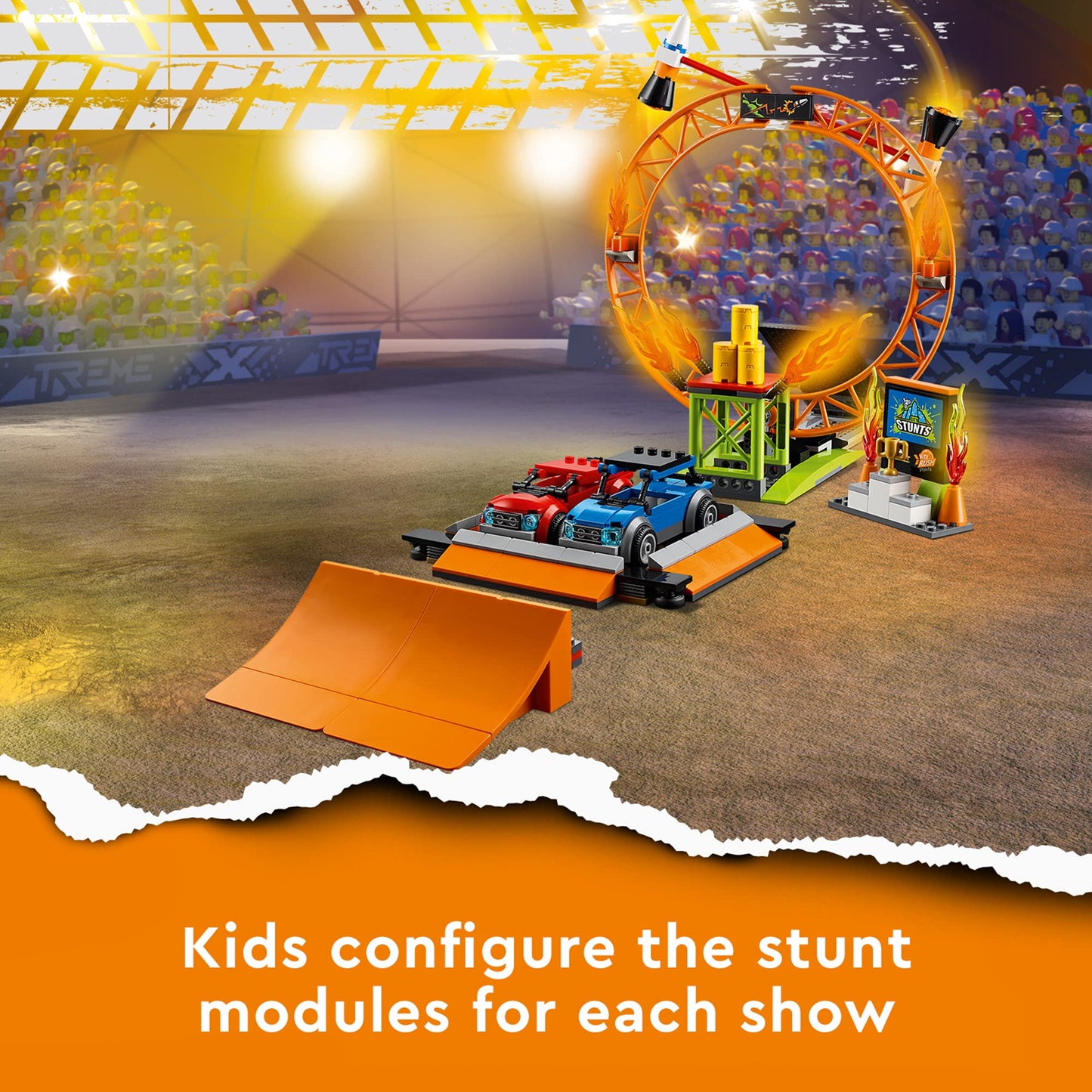 LEGO City Stunt Show Arena 60295 – 668-piece Building Kit