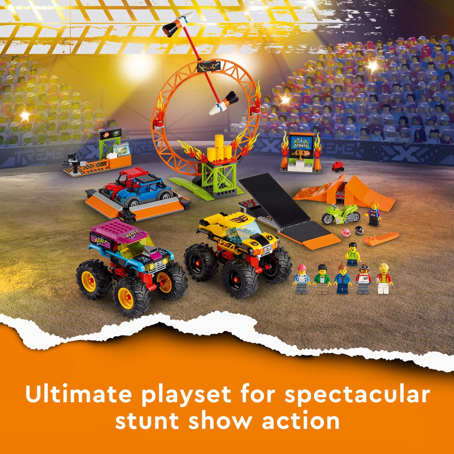 LEGO City Stunt Show Arena 60295 – 668-piece Building Kit
