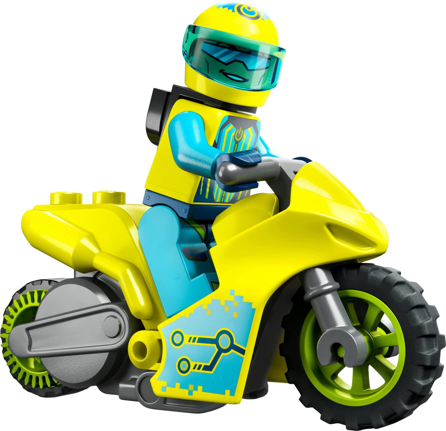 LEGO City Stuntz Cyber Stunt Bike 60358 — Flywheel-Powered Stunt Bike Toy