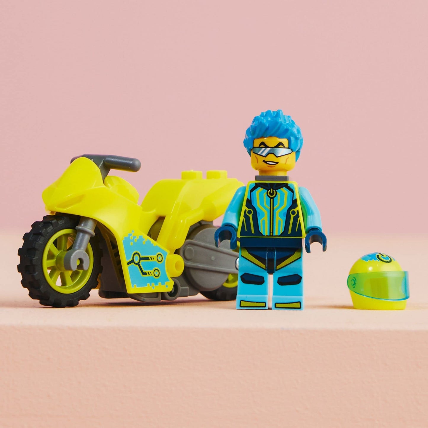 LEGO City Stuntz Cyber Stunt Bike 60358 — Flywheel-Powered Stunt Bike Toy