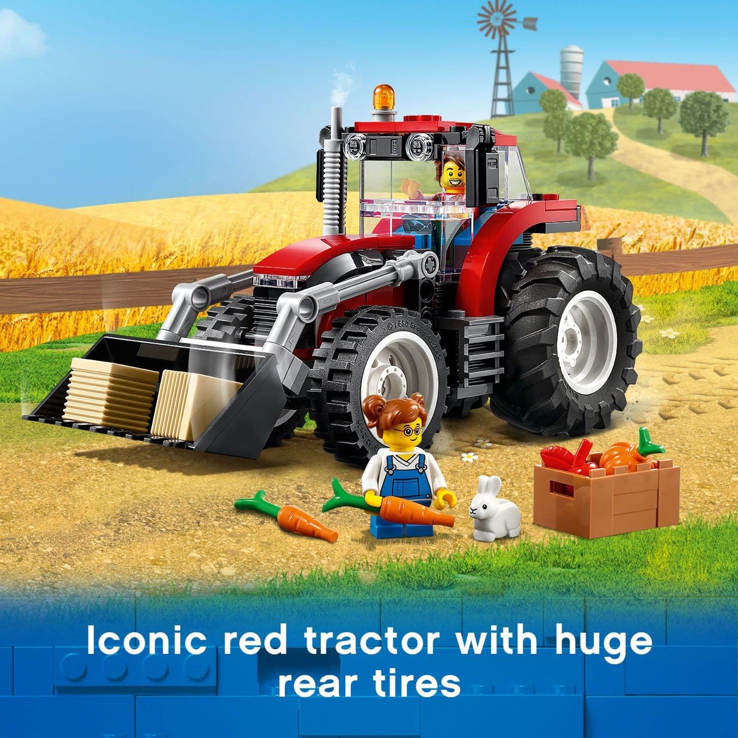 LEGO City Great Vehicles Tractor 60287 | 148-Piece Building Toy Set for Kids Aged 5+