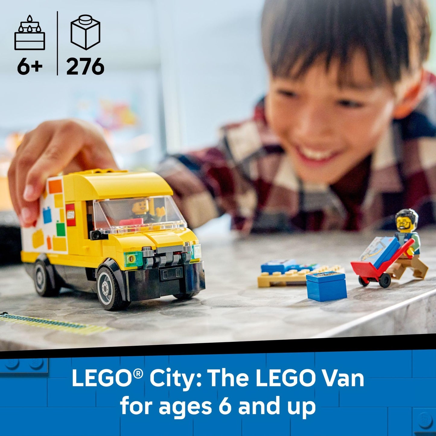 LEGO City The Van (60500) Building Toy – 276 Pieces, 2 Minifigures, Gift for Ages 6+