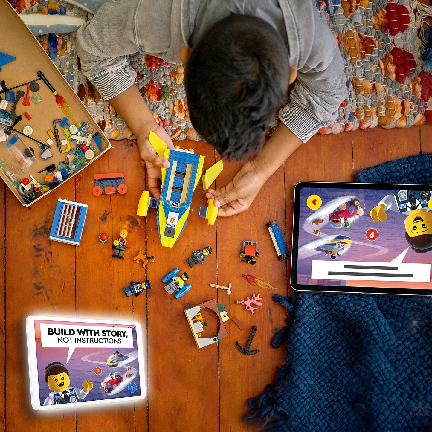 LEGO City Water Police Detective Missions 60355 – Interactive Digital Building Toy for Kids 6+