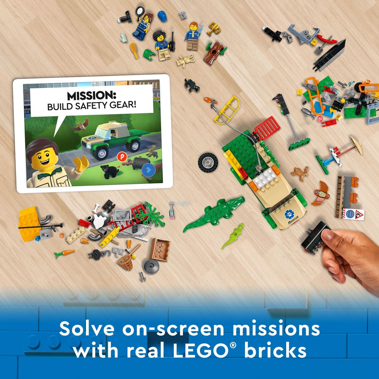 LEGO City Wild Animal Rescue Missions 60353 – Interactive Building Toy for Kids 6+ (246 Pieces)