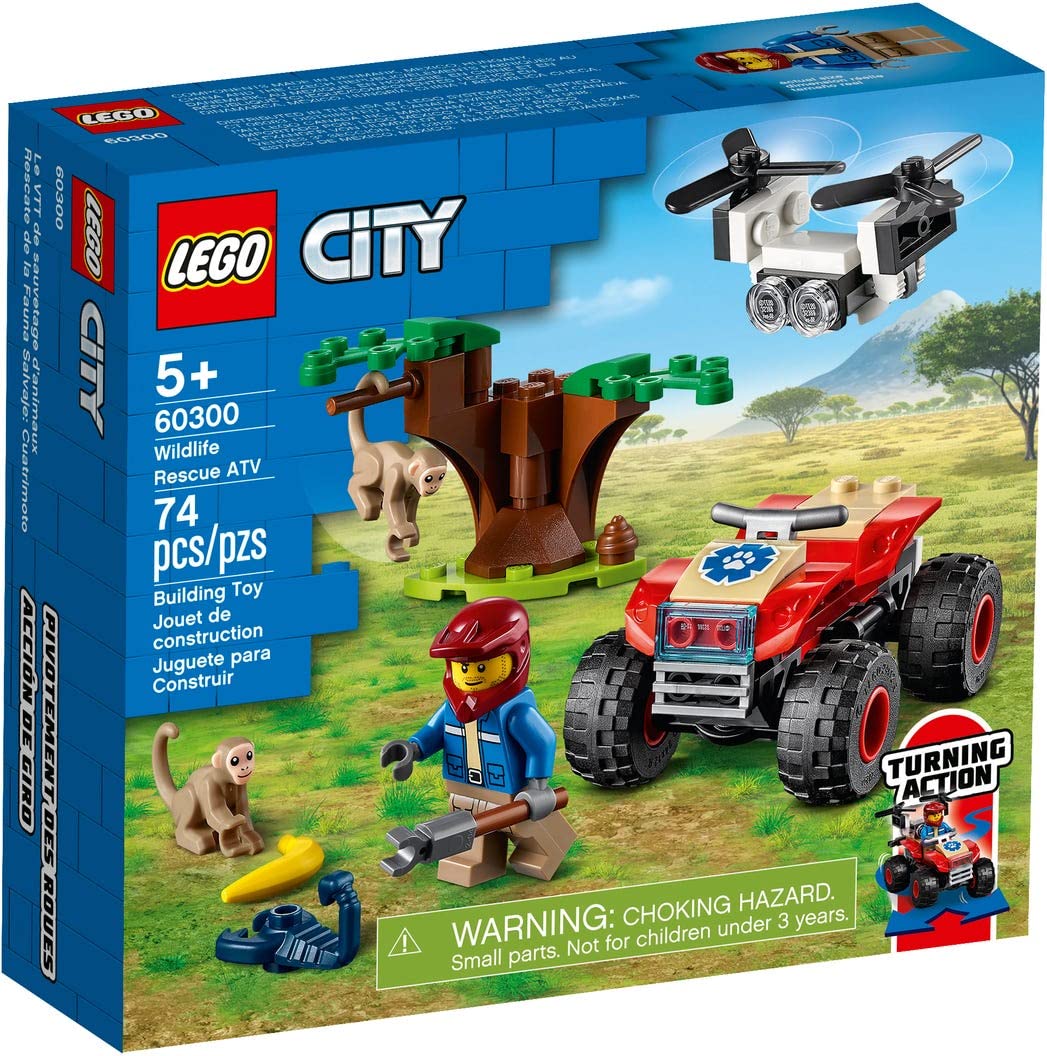 LEGO City Wildlife Rescue ATV 60300 Building Kit – 74 Pieces | Wildlife Rescue Playset for Kids (2021)