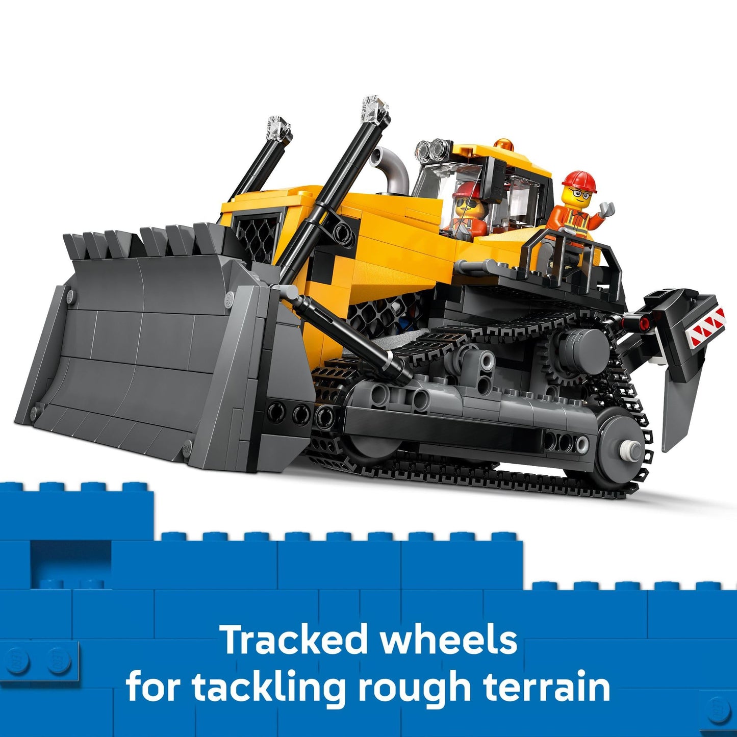 LEGO City Yellow Bulldozer 60466 – Realistic Construction Toy for Kids 8+