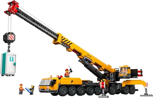 LEGO City 60409 Yellow Mobile Construction Crane | Building Playset for Kids 9+