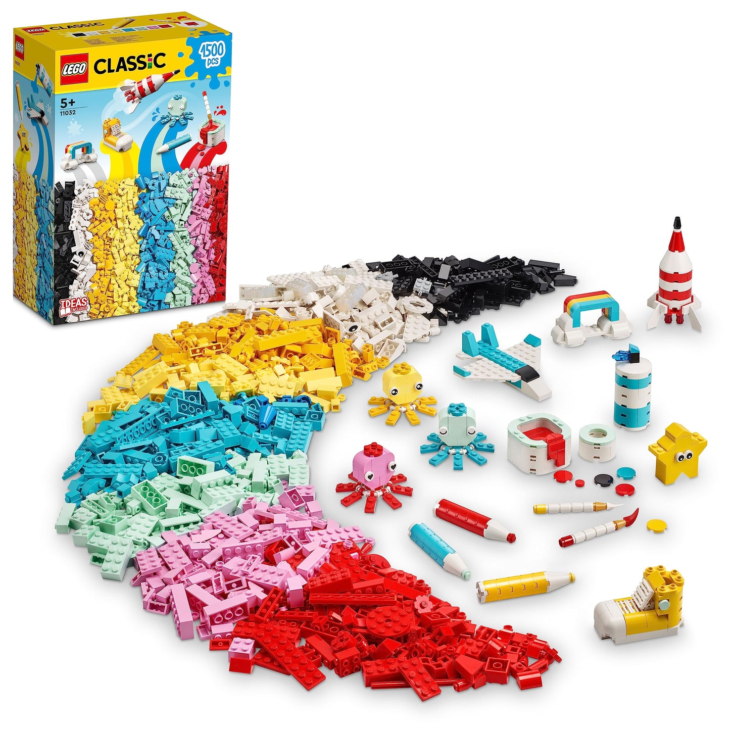 LEGO Classic 11032: 1500 Colorful Bricks for Open-Ended Building