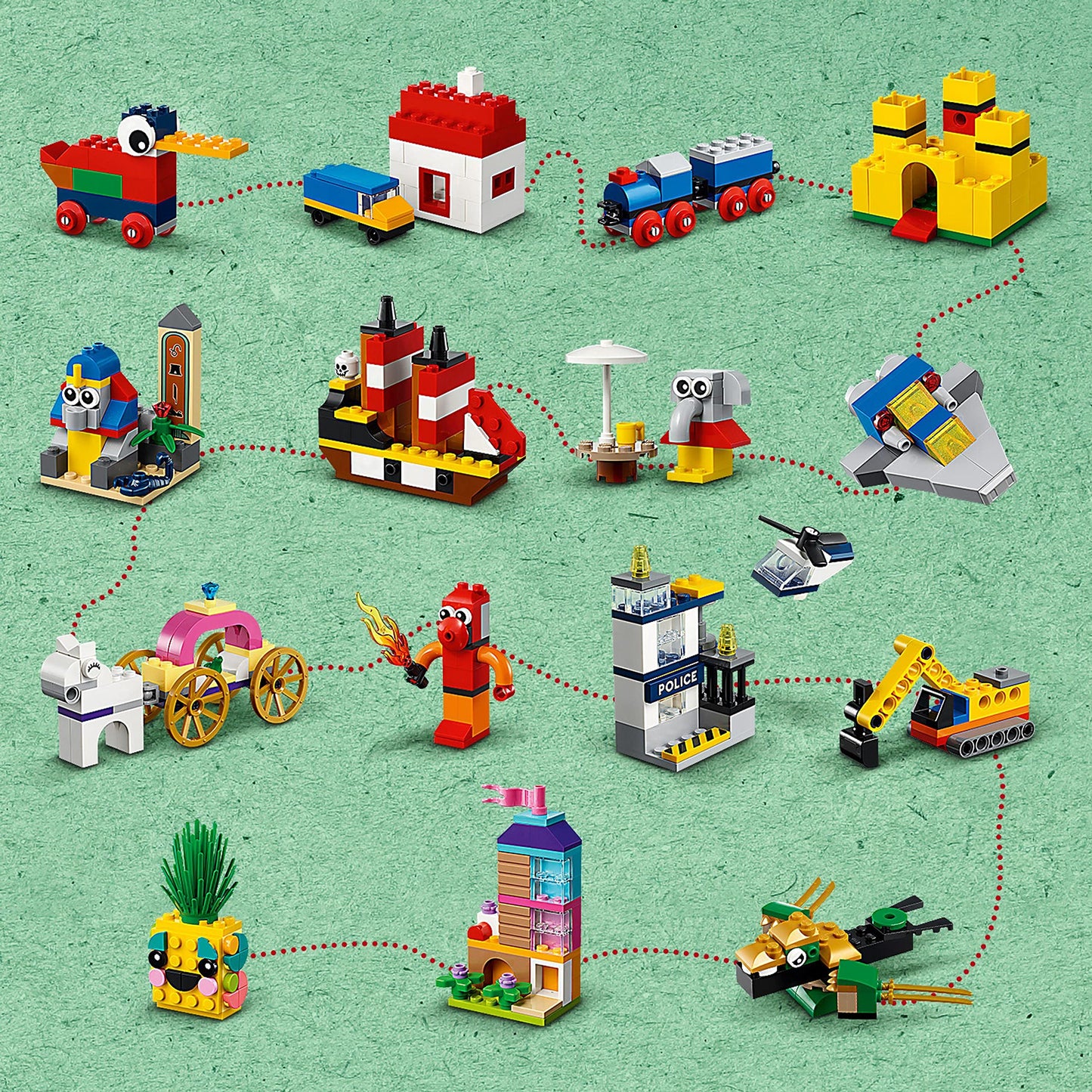 LEGO Classic 90 Years of Play (11021) – Creative Brick Set for Open-Ended Building