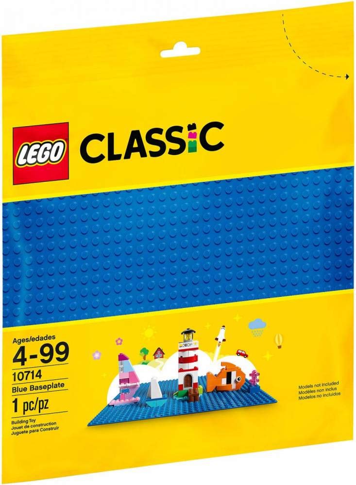 LEGO Classic Blue Baseplate 10714 – 32x32 Stud Building Plate for Creative Builds