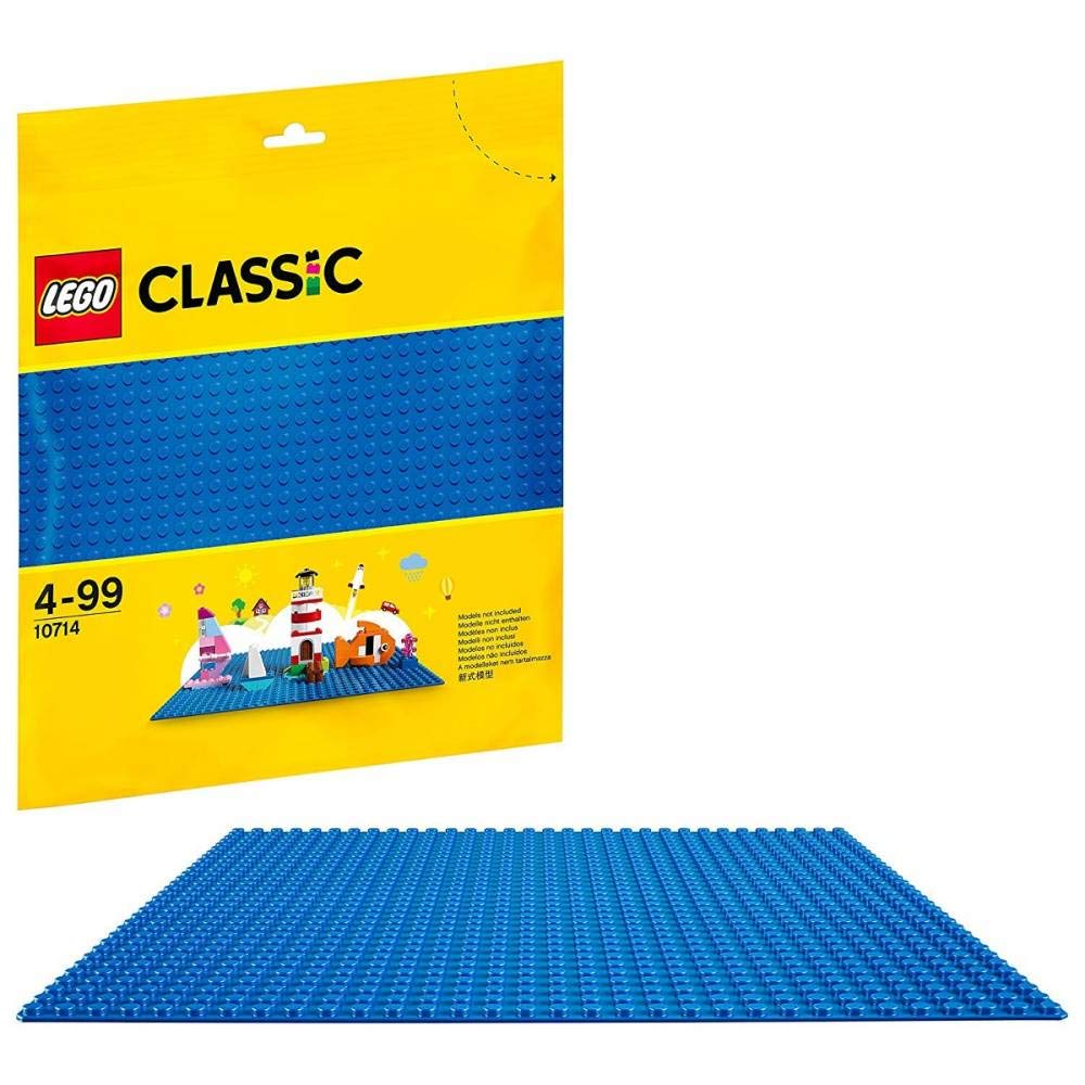 LEGO Classic Blue Baseplate 10714 – 32x32 Stud Building Plate for Creative Builds