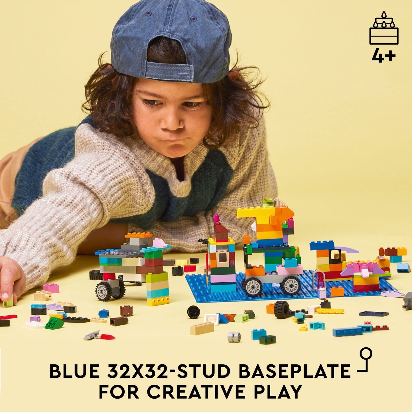 LEGO Classic Blue Baseplate 11025 – 32x32 Stud Building Baseplate for Creative Play (Ages 4+)