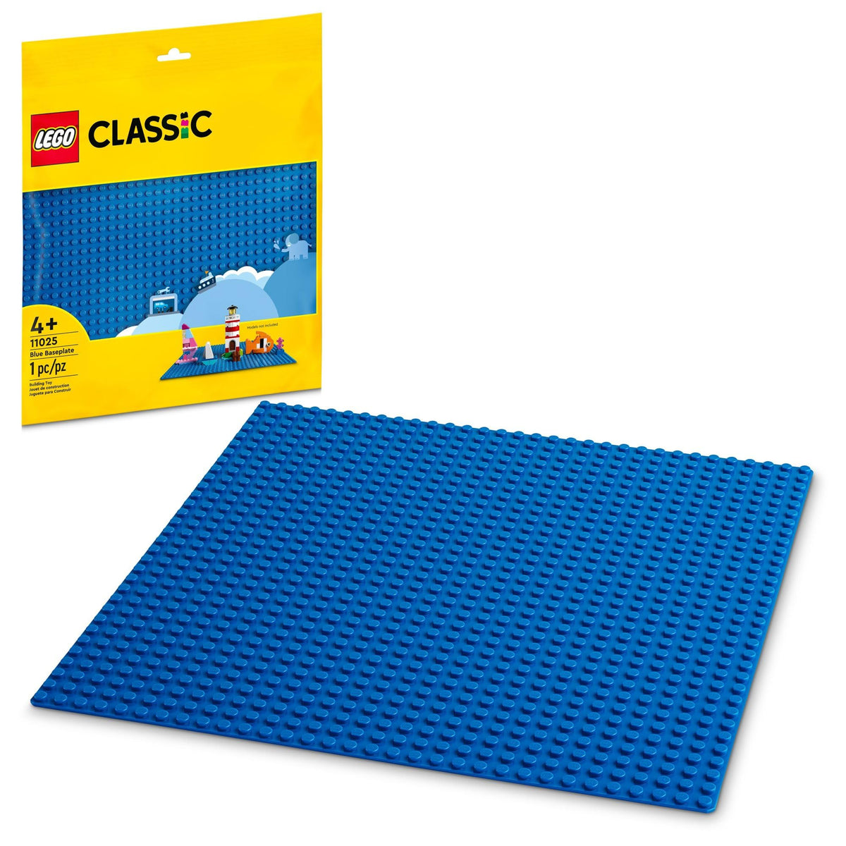 LEGO Classic Blue Baseplate 11025 – 32x32 Stud Building Baseplate for Creative Play (Ages 4+)