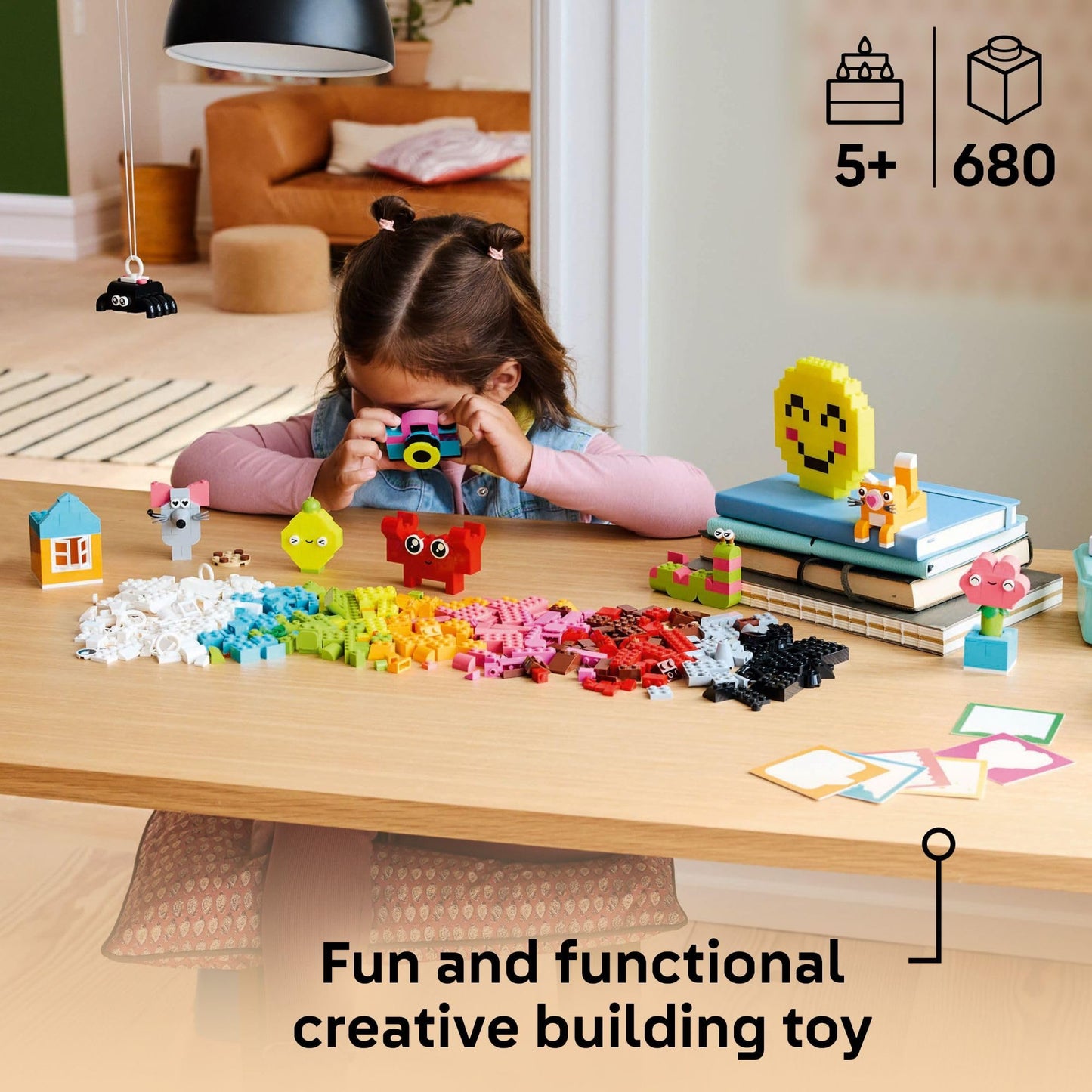 LEGO Classic Creative Happy Box 11042 – 680 Building Blocks for Kids 5+
