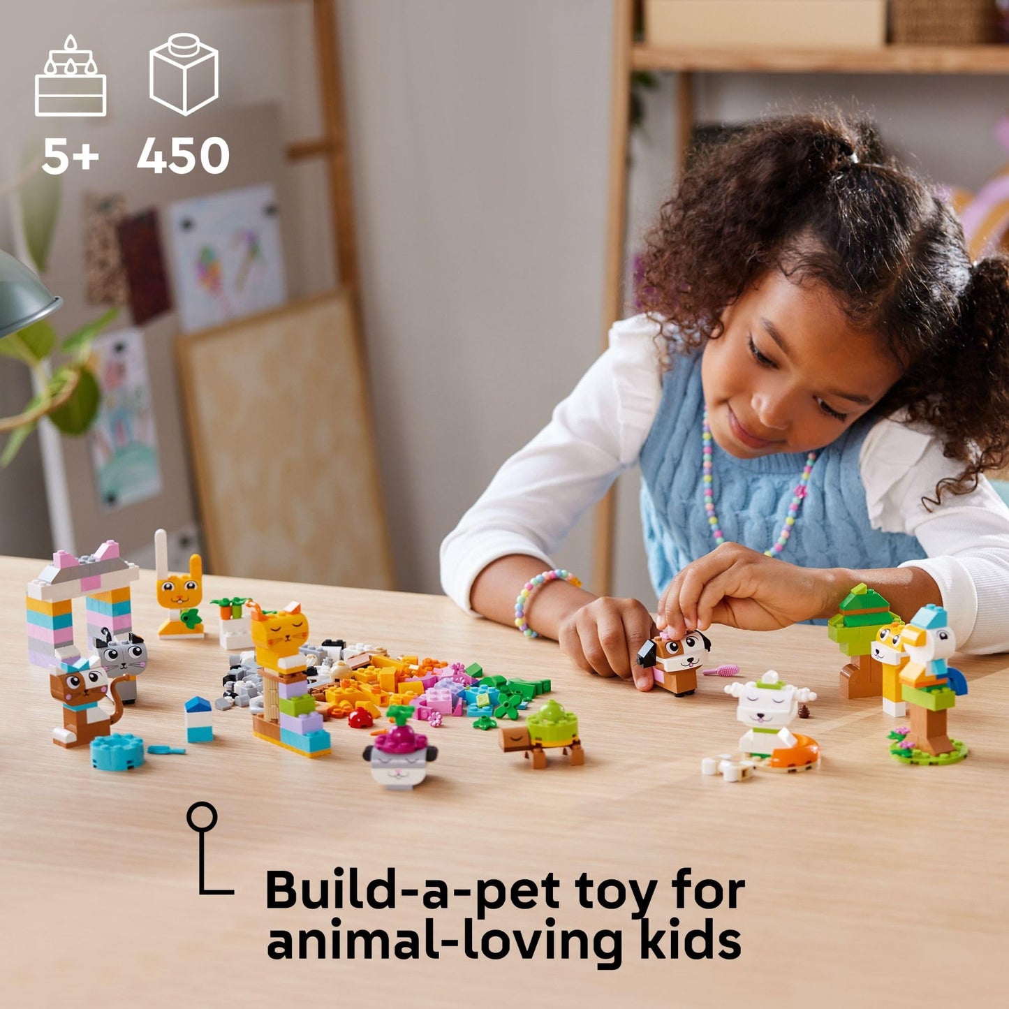 LEGO Classic Creative Pets 11034 – Build 5 Pet Figures & Open-Ended Play