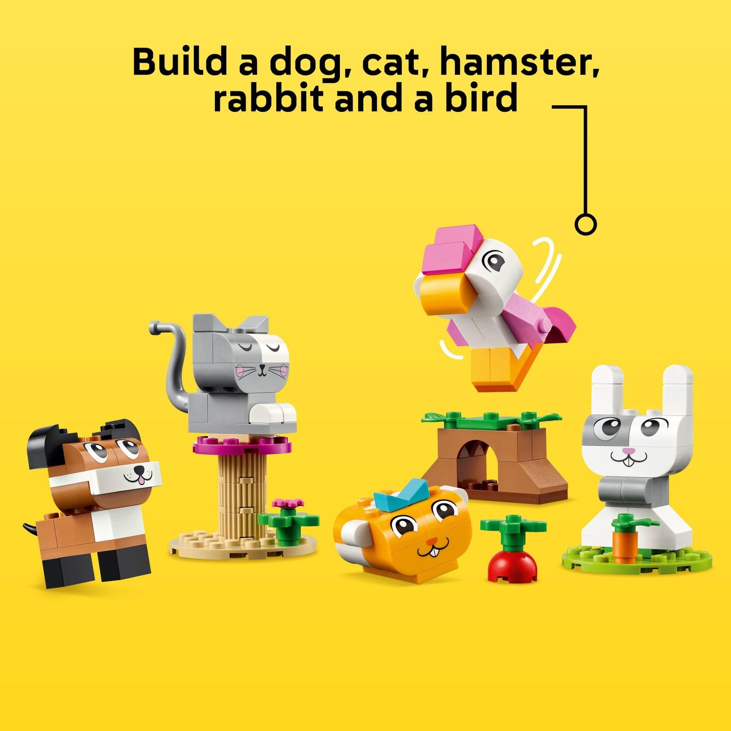 LEGO Classic Creative Pets 11034 – Build 5 Pet Figures & Open-Ended Play