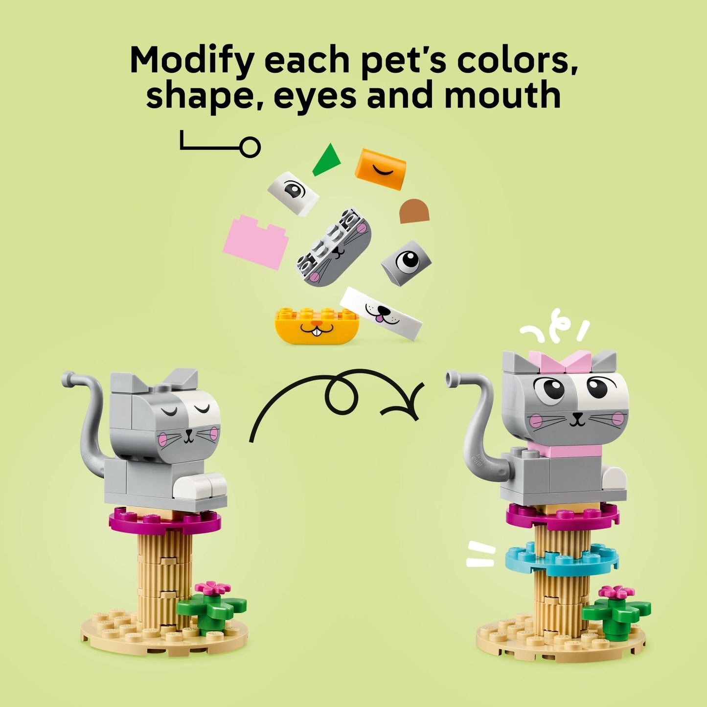 LEGO Classic Creative Pets 11034 – Build 5 Pet Figures & Open-Ended Play