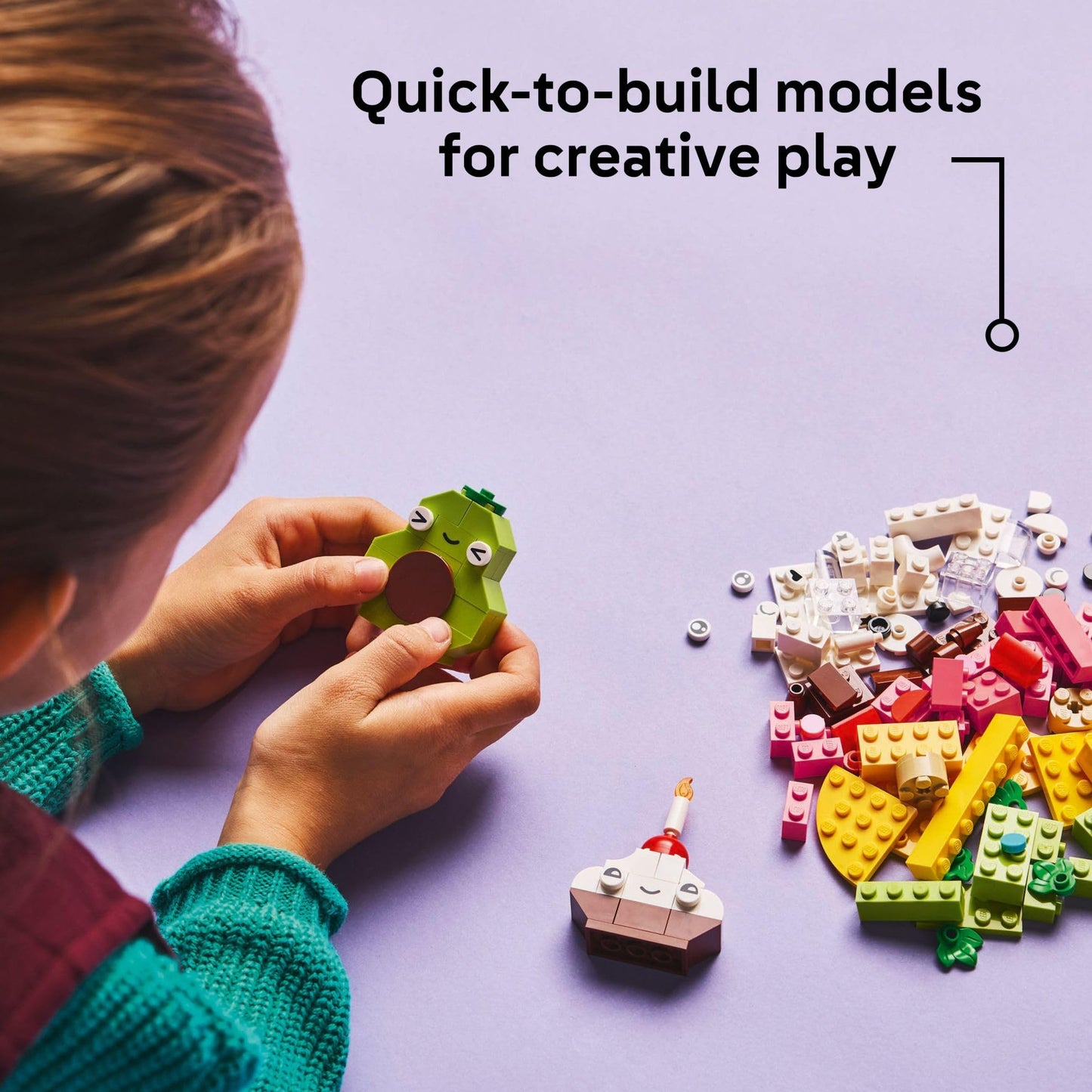 LEGO Classic Creative Food Friends 11039 – Pretend Play Food Set for Kids 4+