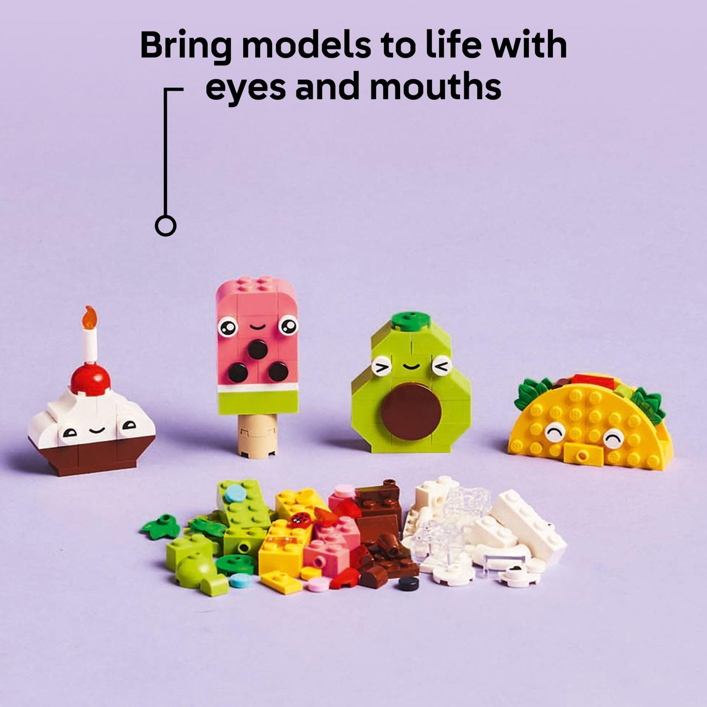 LEGO Classic Creative Food Friends 11039 – Pretend Play Food Set for Kids 4+
