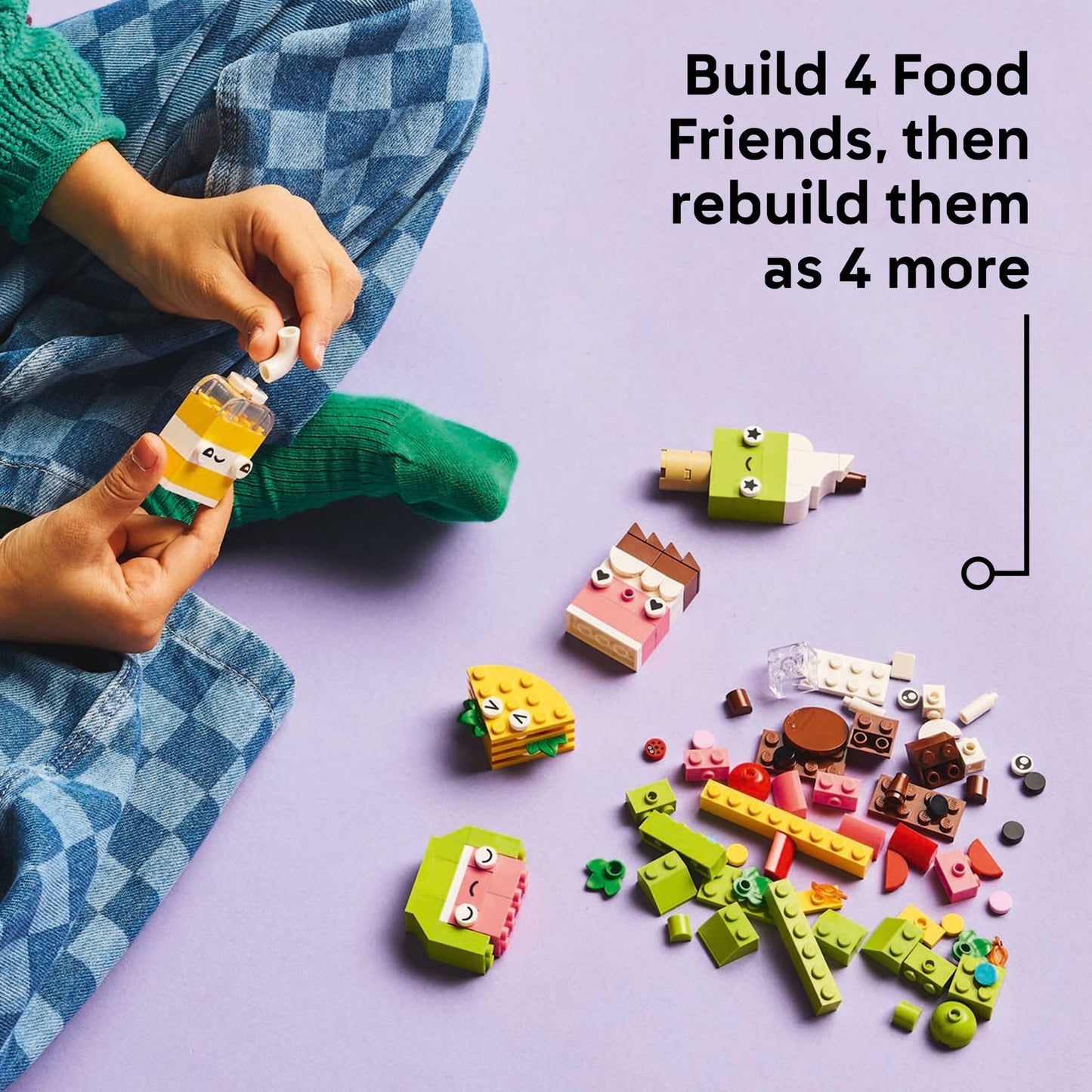 LEGO Classic Creative Food Friends 11039 – Pretend Play Food Set for Kids 4+