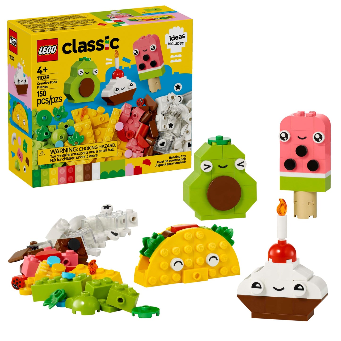 LEGO Classic Creative Food Friends 11039 – Pretend Play Food Set for Kids 4+
