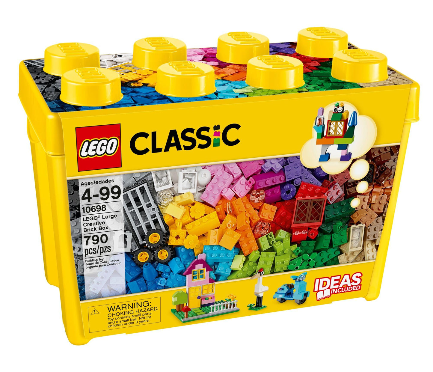 LEGO Classic Large Creative Brick Box 10698 – 790 Pieces, Storage & Classroom Play