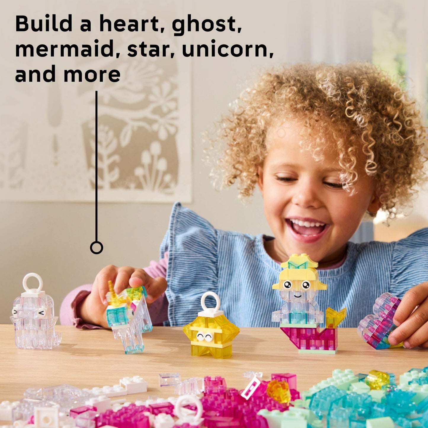 LEGO Classic Magical Transparent Box (11040) – Colorful Preschool Building Toy for Ages 5+