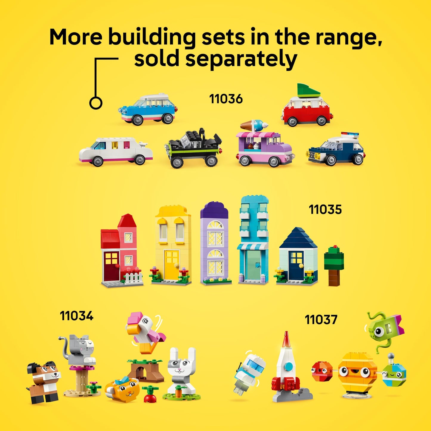 LEGO Classic Vibrant Creative Brick Box 850 Pieces | Colorful Building Toy for Kids 4+