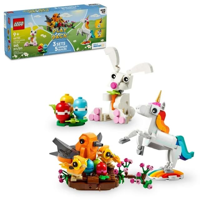 LEGO 66783 Colorful Animals Play Pack – 5-in-1 Spring Set