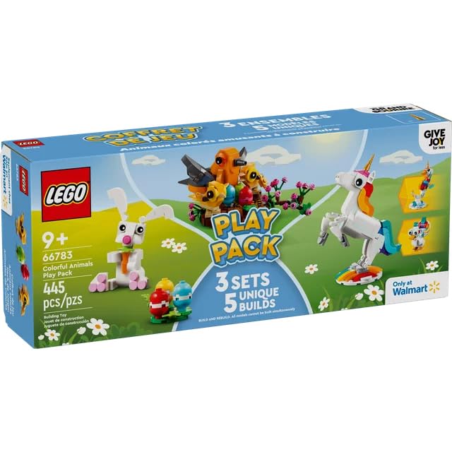 LEGO 66783 Colorful Animals Play Pack – 5-in-1 Spring Set