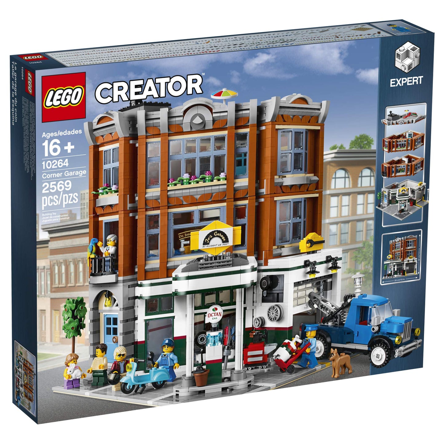 LEGO Creator Expert Corner Garage 10264 Building Kit — 2569 Pieces | Advanced Modular Build