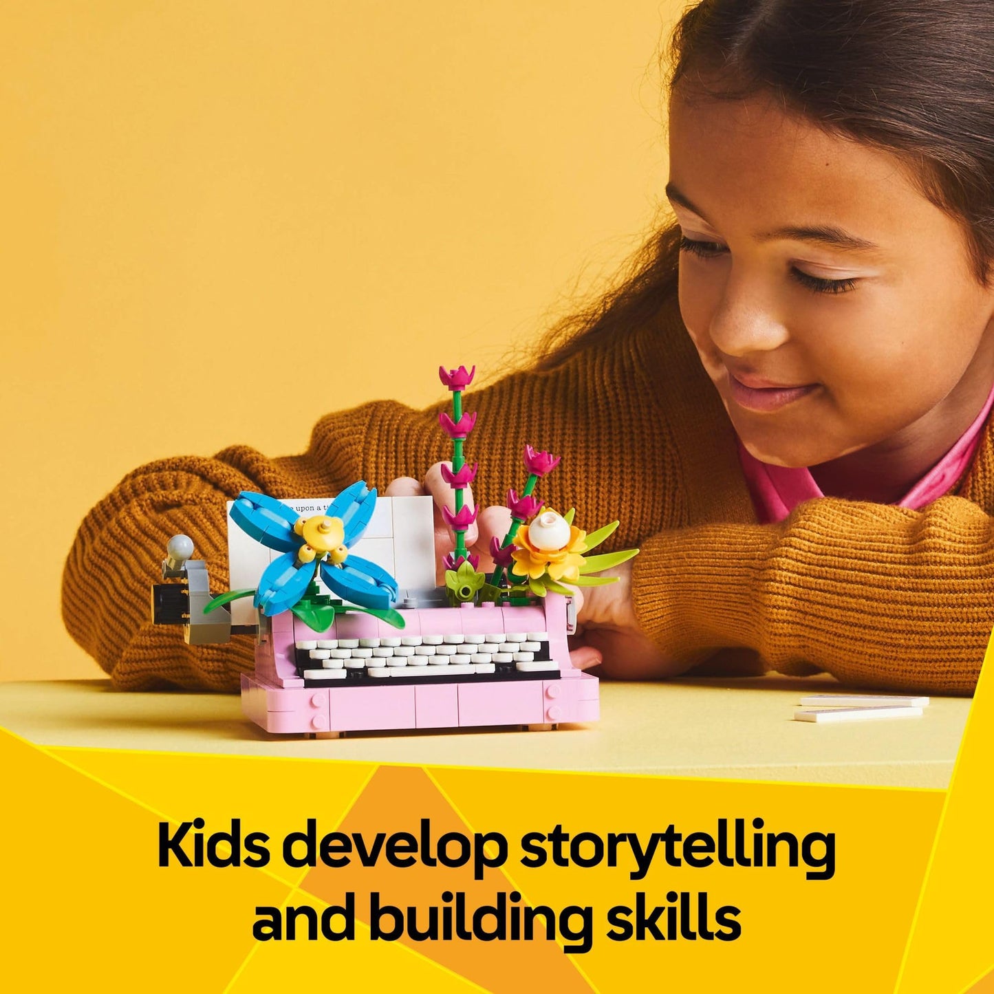 LEGO Creator 3-in-1 Typewriter with Flowers (31169) - 3 Build Options for Imaginative Play