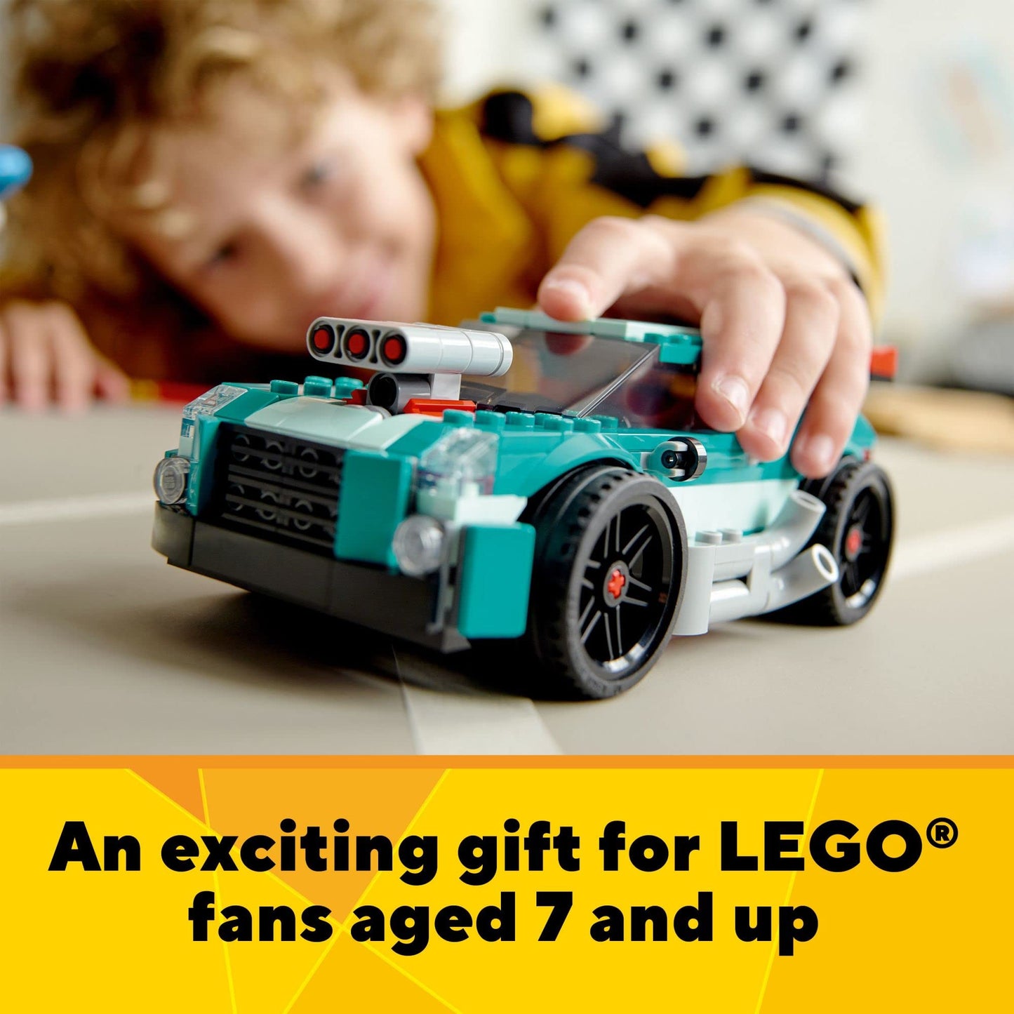 LEGO Creator 3-in-1 Street Racer Car (31127) – 3 Build Modes for 7+