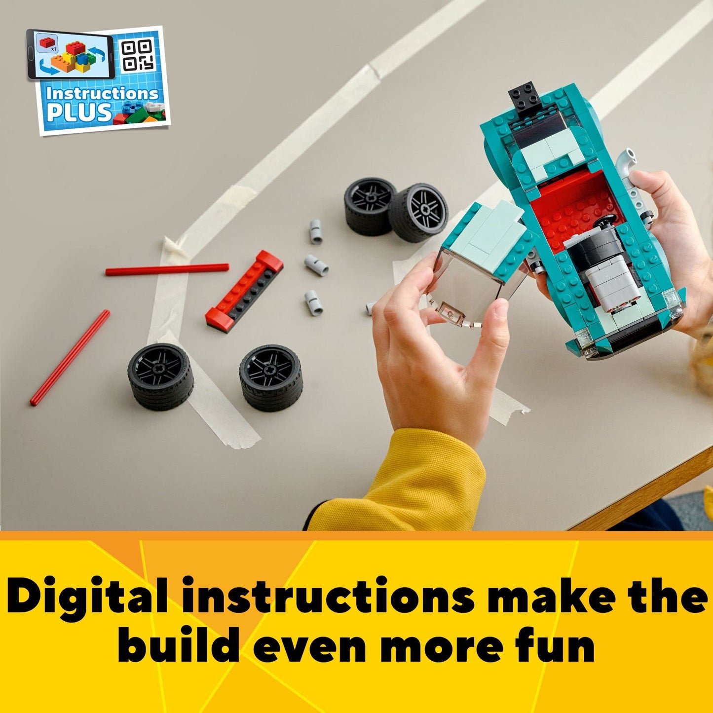 LEGO Creator 3-in-1 Street Racer Car (31127) – 3 Build Modes for 7+