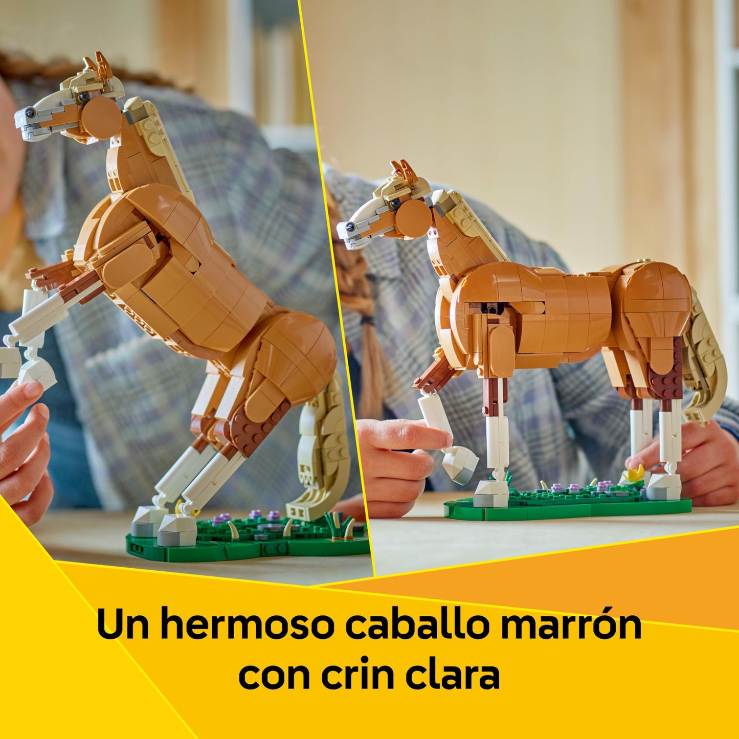 LEGO Creator 31166 Enjoyable Horse – 3-in-1 Build Set for Kids Aged 9+