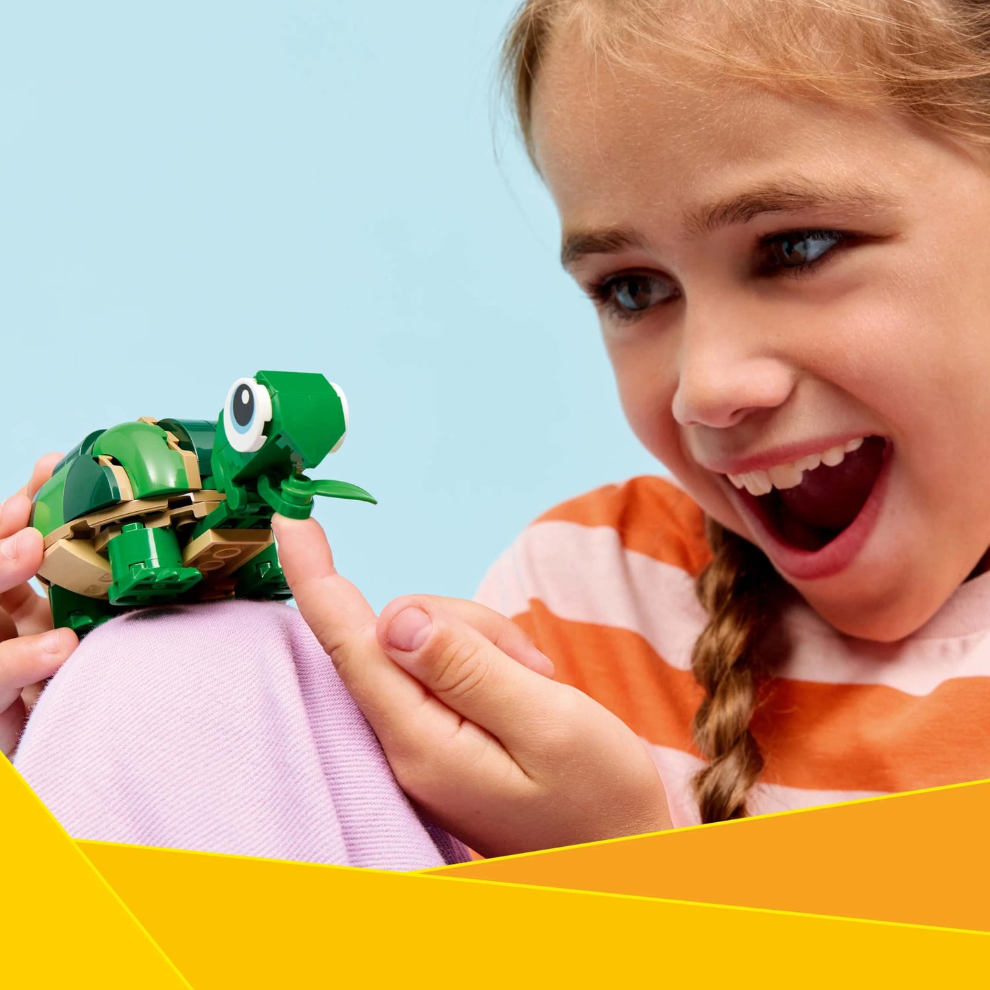 LEGO Creator 31377 Lazing Turtle Waterside – 3-in-1 Building Toy for Kids 7+ | Animal Adventure Set
