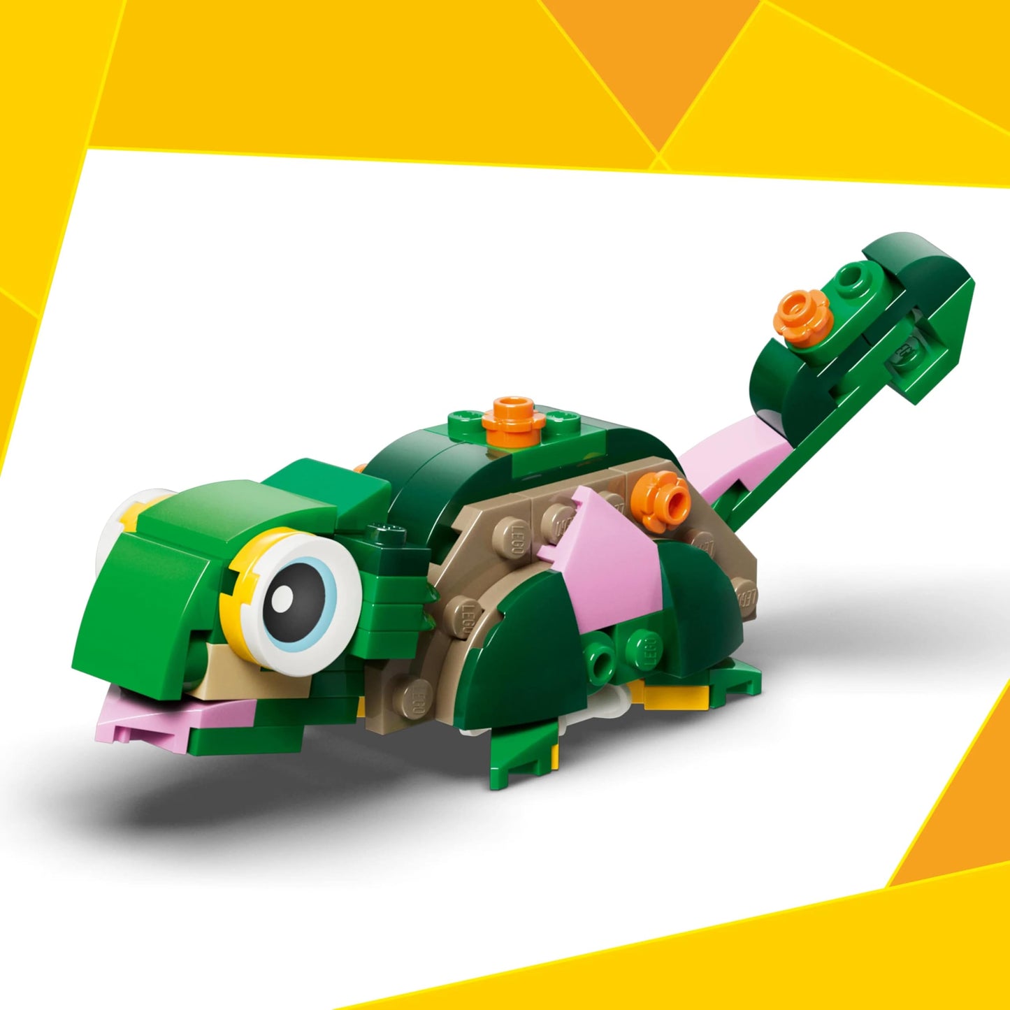 LEGO Creator 31377 Lazing Turtle Waterside – 3-in-1 Building Toy for Kids 7+ | Animal Adventure Set