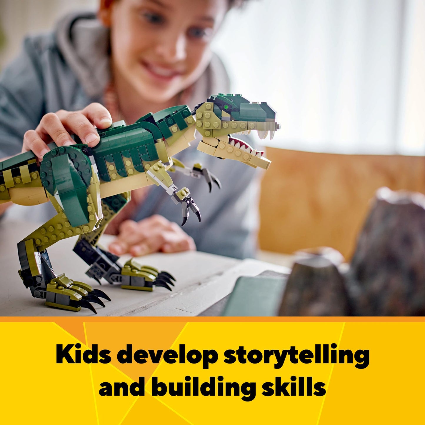 LEGO Creator 3-in-1 T. Rex Toy 31151 – 3 Builds for Kids 9+
