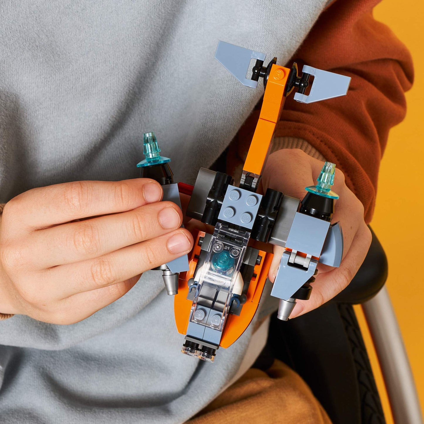 LEGO Creator 3in1 Cyber Drone 31111 | 3-in-1 Space Toy: Drone, Mech & Scooter