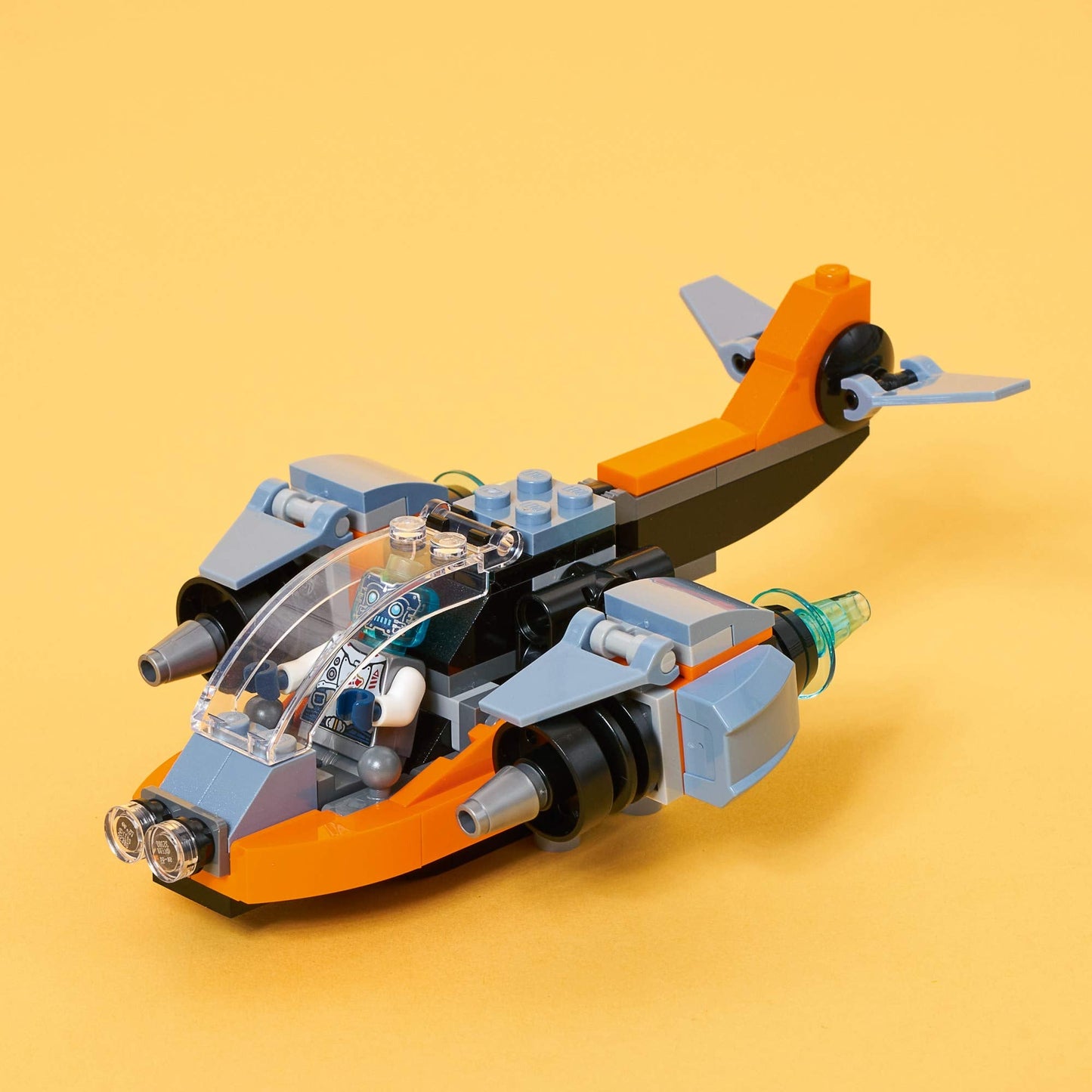 LEGO Creator 3in1 Cyber Drone 31111 | 3-in-1 Space Toy: Drone, Mech & Scooter