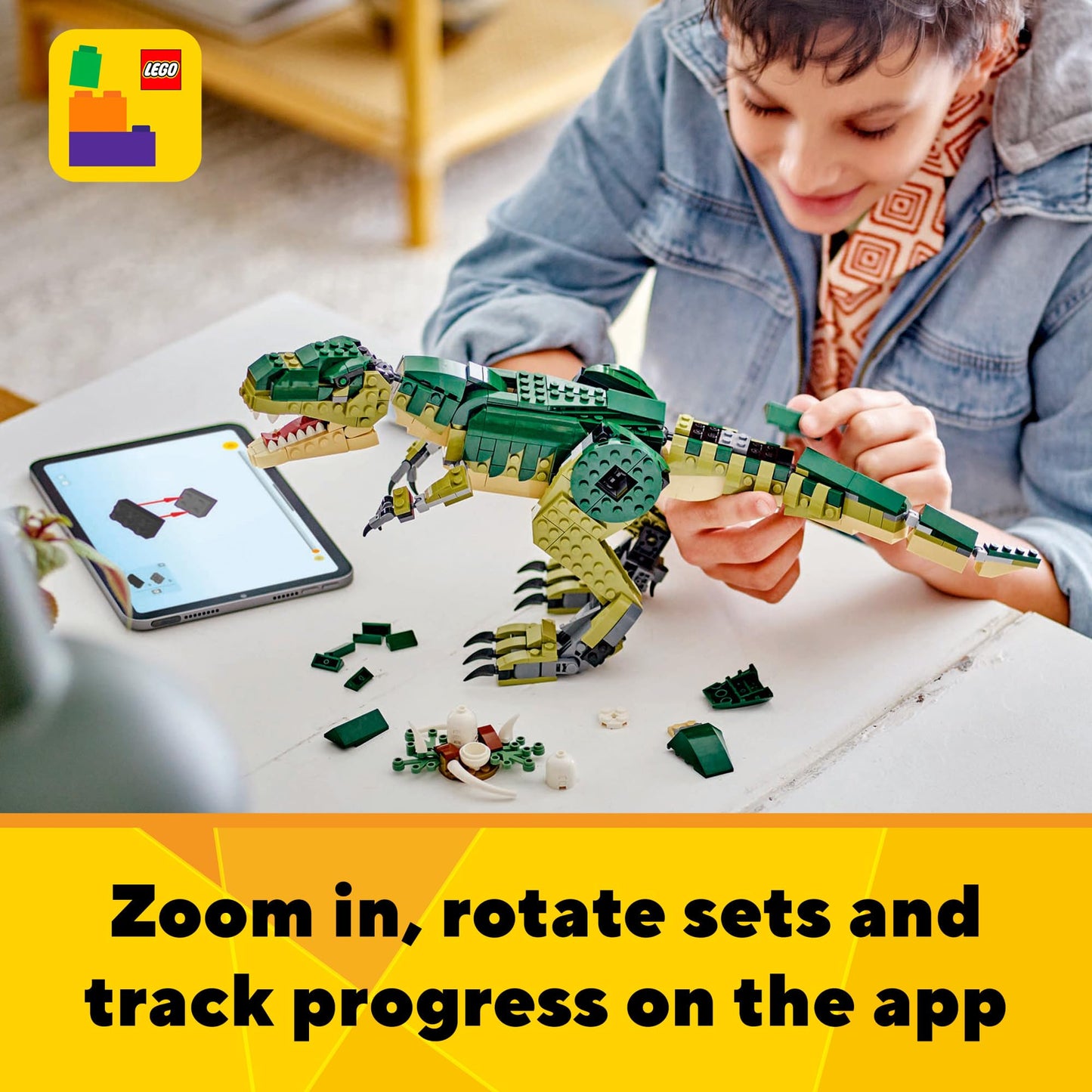LEGO Creator 3-in-1 T. Rex Toy 31151 – 3 Builds for Kids 9+