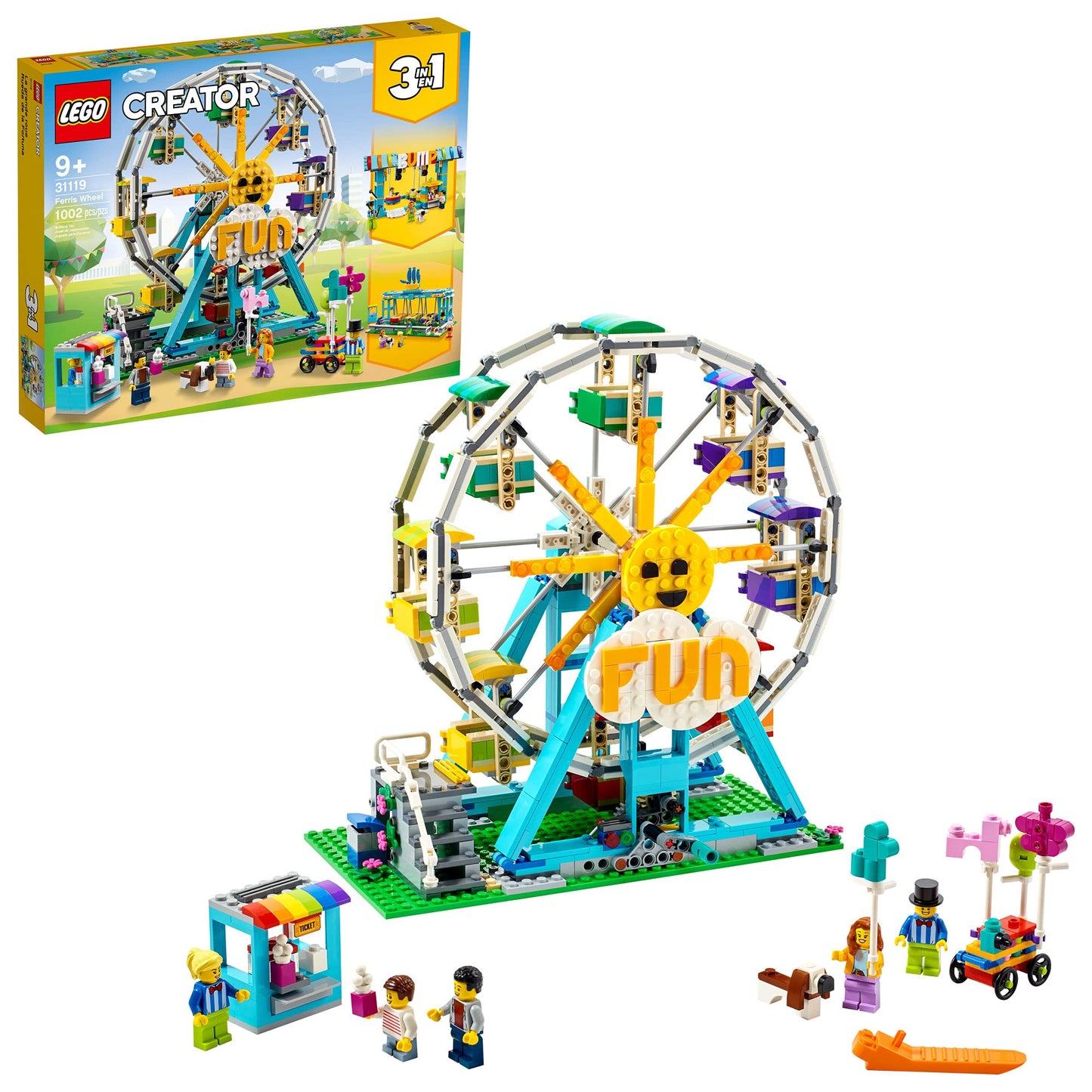 LEGO Creator 3in1 Ferris Wheel 31119 – 3 In 1 Amusement Park Builds
