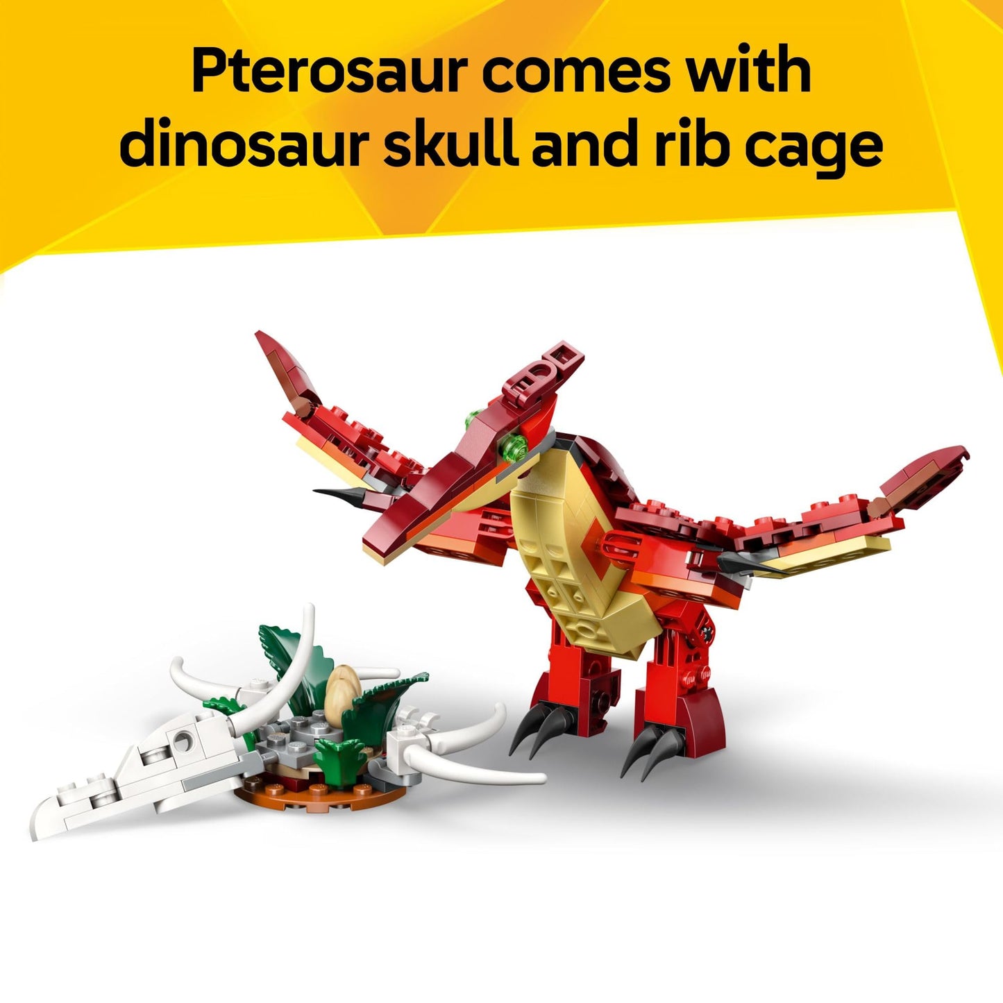 LEGO Creator 3-in-1 Fierce Dinosaur (31379) – 3 Dinos, 283 Pieces, Ages 8+