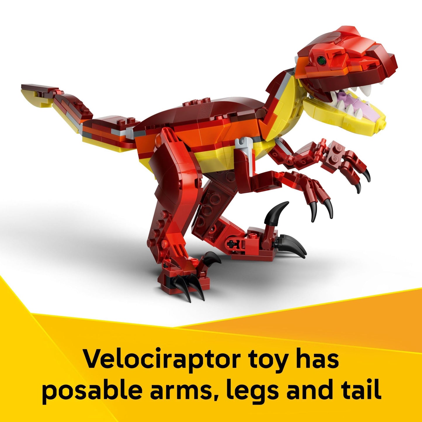 LEGO Creator 3-in-1 Fierce Dinosaur (31379) – 3 Dinos, 283 Pieces, Ages 8+