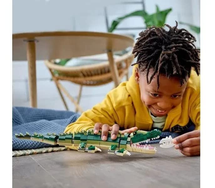 LEGO Creator 3-in-1 Crocodile 31121 Building Toy – 454 Pieces