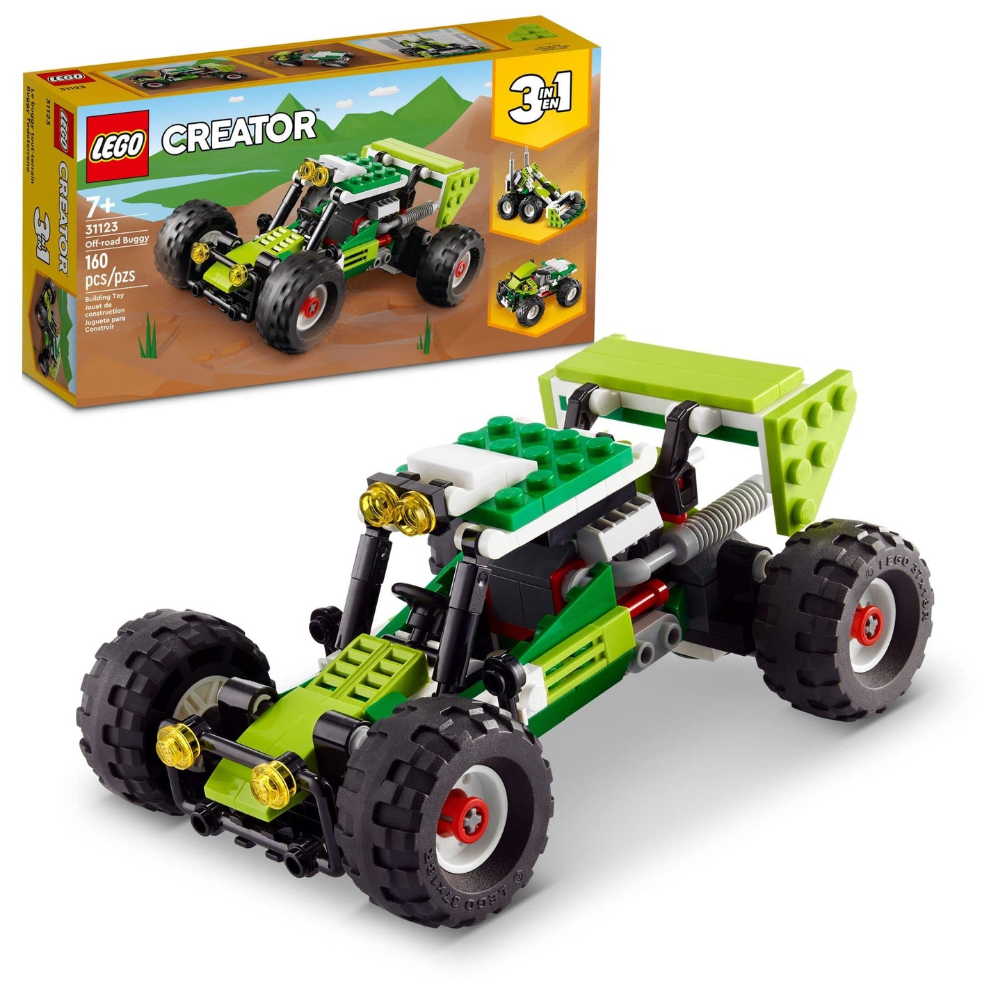 LEGO Creator 3-in-1 Off-Road Buggy 31123 | 3-in-1 Construction Toy for Kids 7+