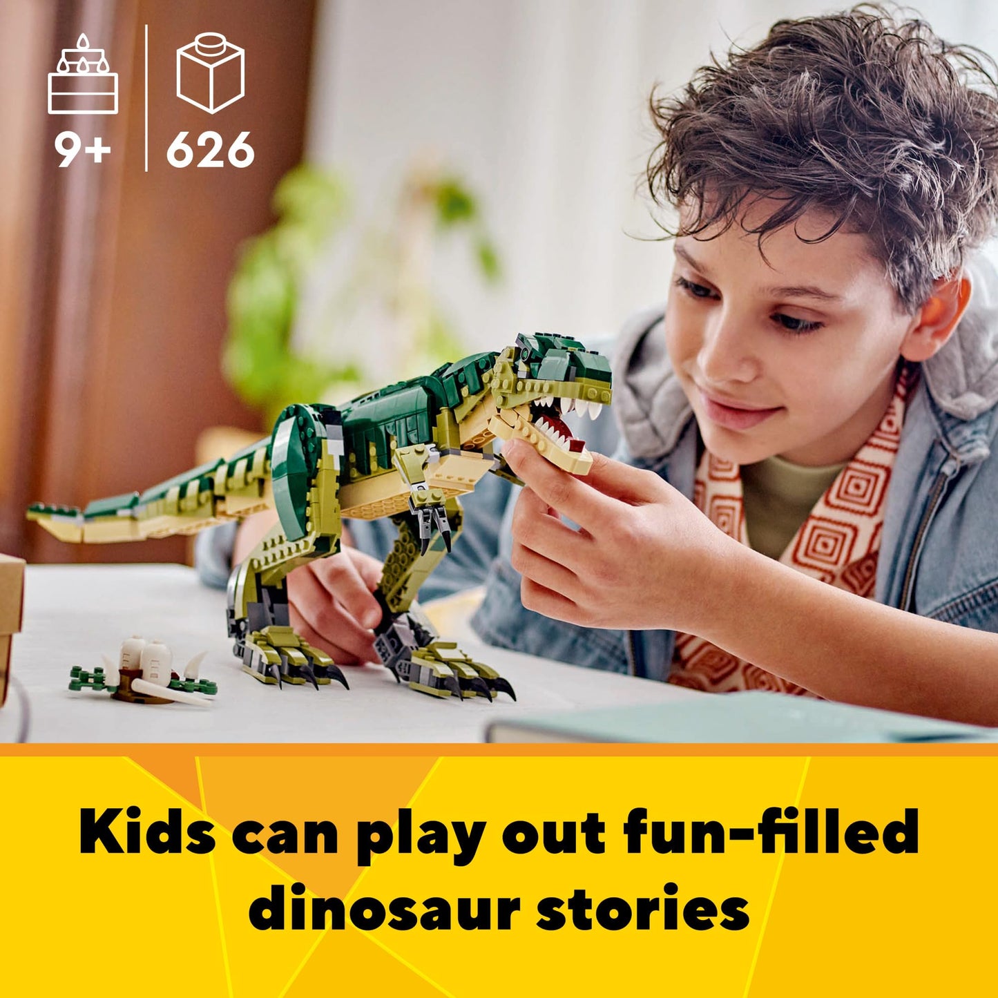 LEGO Creator 3-in-1 T. Rex Toy 31151 – 3 Builds for Kids 9+