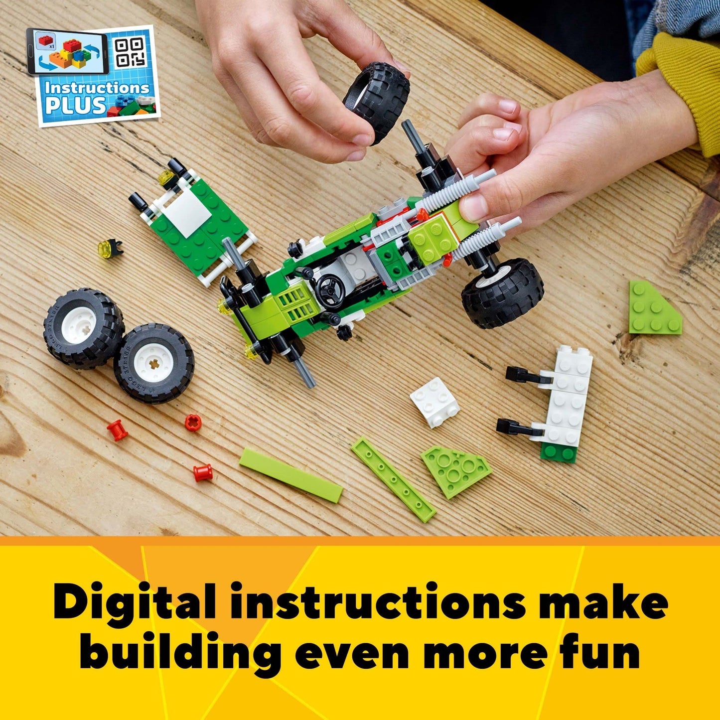 LEGO Creator 3-in-1 Off-Road Buggy 31123 | 3-in-1 Construction Toy for Kids 7+