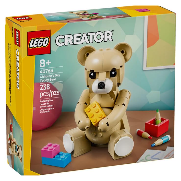 LEGO Creator - Children’s Day Teddy Bear 40763 | Heartfelt Build, Gift-ready Display