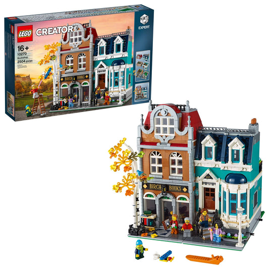 LEGO Creator Expert Bookshop 10270 – 2,504-Piece Modular Building for Collectors